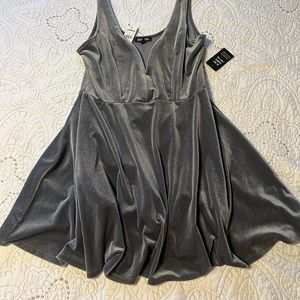 Express dress. Medium. Gray velour.